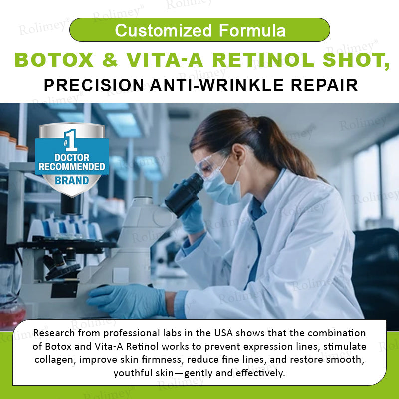 ✨✅👨‍⚕️Made and shipped from the UK 💫Rolimey® Botox & Vita-A Retinol Shot Wrinkle-Lift Tightening cream - Last Day Promotion 70% OFF