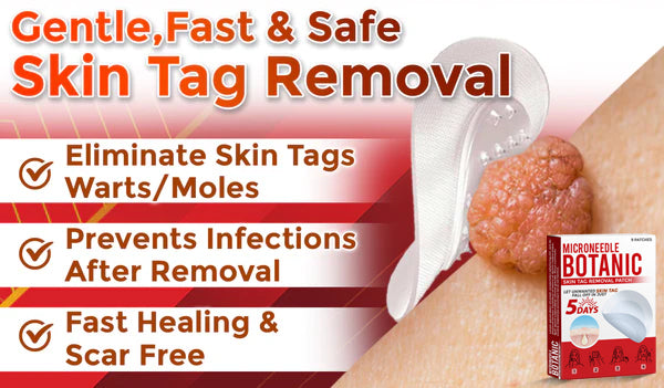 MicroNeedle Botanic Skin Tag Removal Patch 🇺🇸 Made in the USA