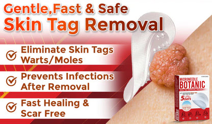 MicroNeedle Botanic Skin Tag Removal Patch 🇺🇸 Made in the USA