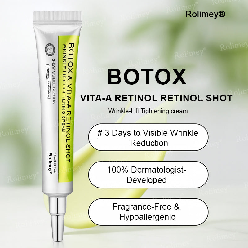 ✨✅👨‍⚕️Made and shipped from the UK 💫Rolimey® Botox & Vita-A Retinol Shot Wrinkle-Lift Tightening cream - Last Day Promotion 70% OFF