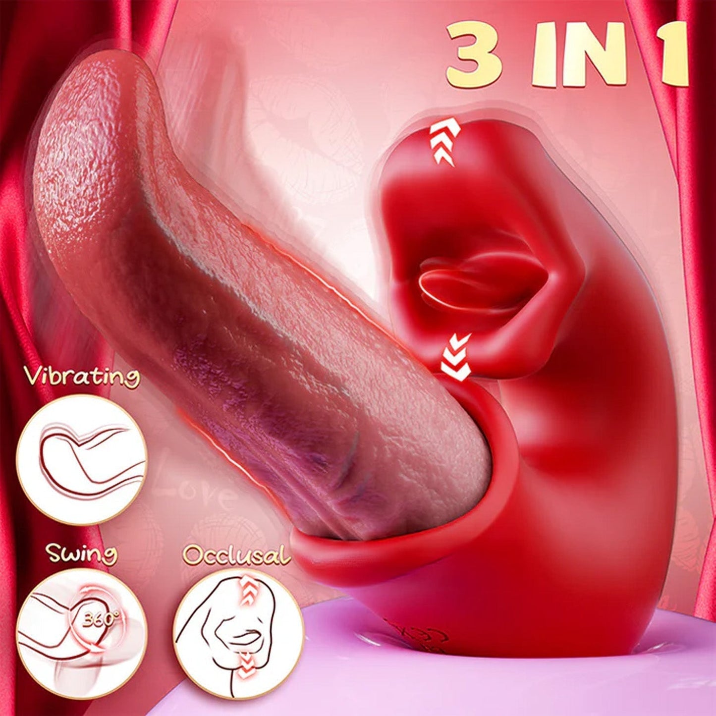 BBoj™ 3-in-1 Women's Vibrator – G-Spot Thrusting & Licking Toy🗽