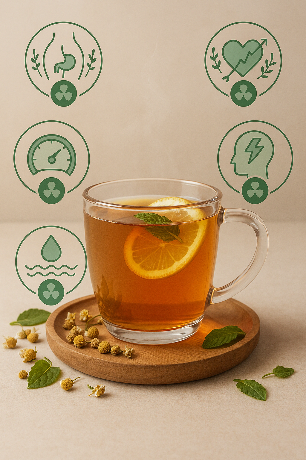 🌿 Lemon Hawthorn Lotus Leaves Tea