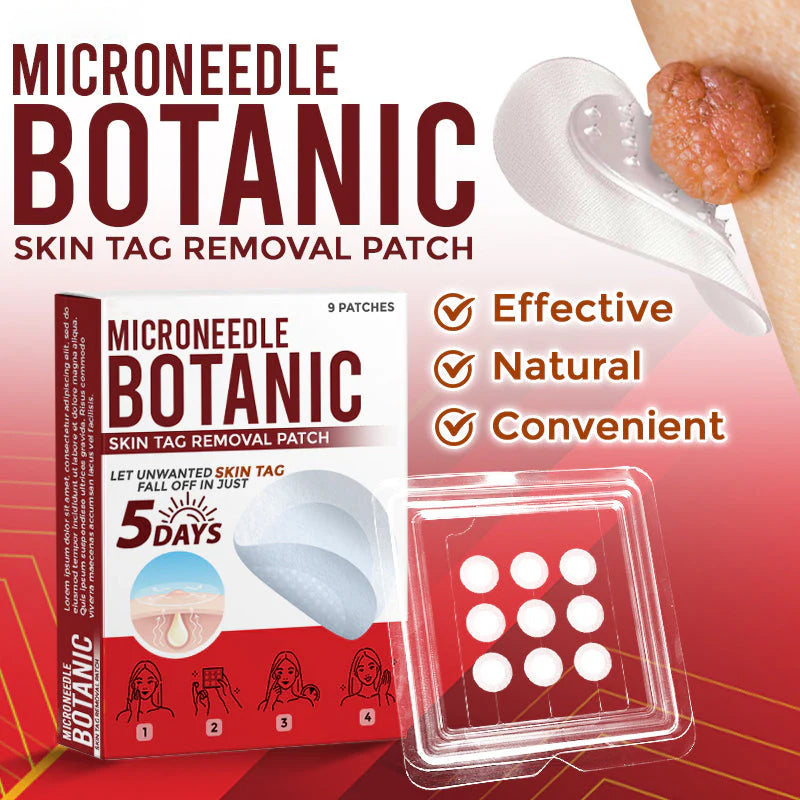 MicroNeedle Botanic Skin Tag Removal Patch 🇺🇸 Made in the USA