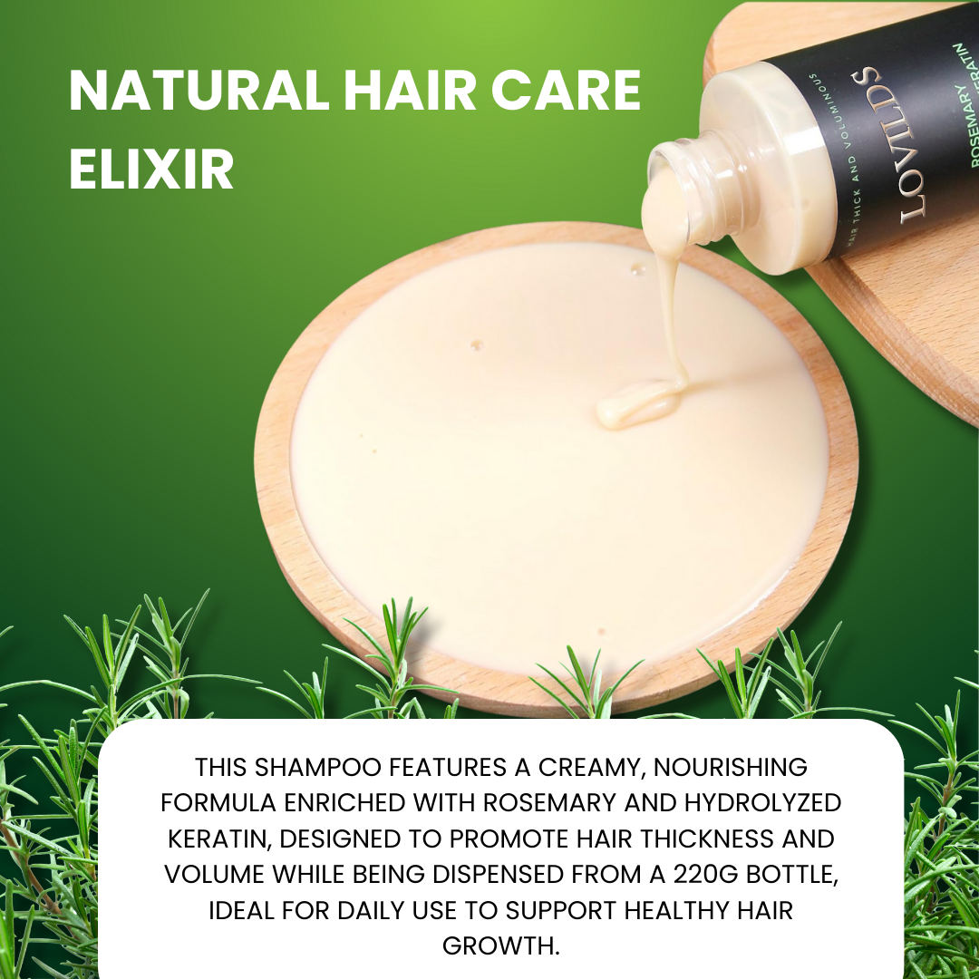 🌱 Organic Rosemary Hair Growth Shampoo