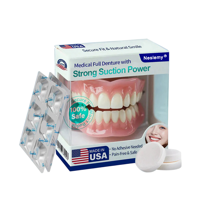 🦷 Neslemy® Medical Full Denture with Strong Suction ✅ Made and Shipped from the（USA）