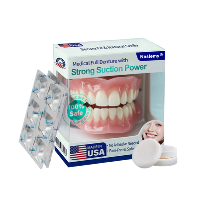🦷 Neslemy® Medical Full Denture with Strong Suction ✅ Made and Shipped from the（USA）