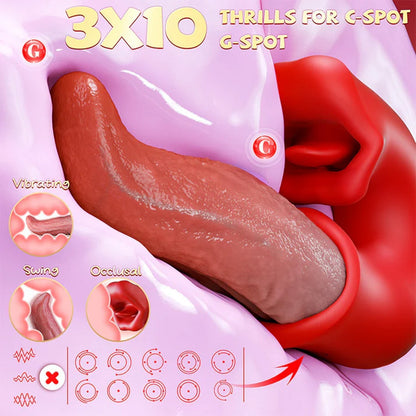BBoj™ 3-in-1 Women's Vibrator – G-Spot Thrusting & Licking Toy🗽