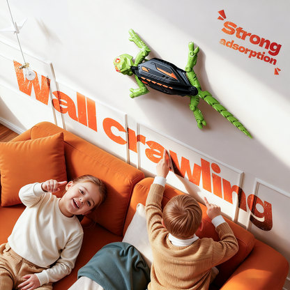 🔥LOVILDS Wall Crawler Gecko - LED RC Toy for Indoor Family Fun & Prank Gifts