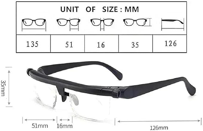 Adjustable Focus Glasses for Near and Far Sight 🔥Final 3 hours 60% off