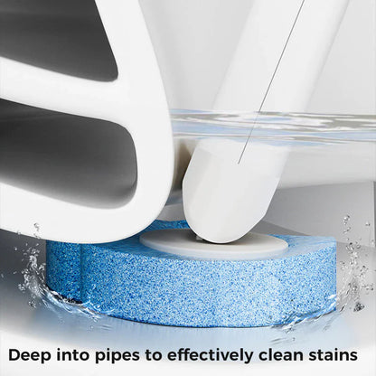 Disposable Toilet Brush Set – with Built-In Cleaner & 24 Refills