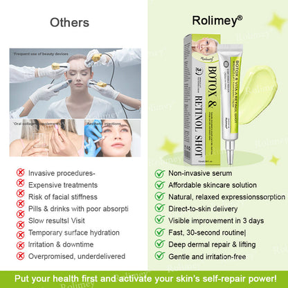 ✨✅👨‍⚕️Made and shipped from the UK 💫Rolimey® Botox & Vita-A Retinol Shot Wrinkle-Lift Tightening cream - Last Day Promotion 70% OFF