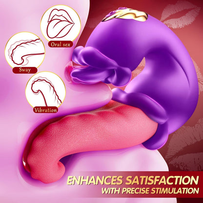 BBoj™ 3-in-1 Women's Vibrator – G-Spot Thrusting & Licking Toy🗽
