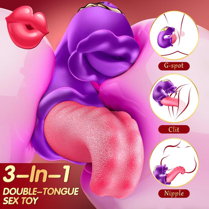 BBoj™ 3-in-1 Women's Vibrator – G-Spot Thrusting & Licking Toy🗽