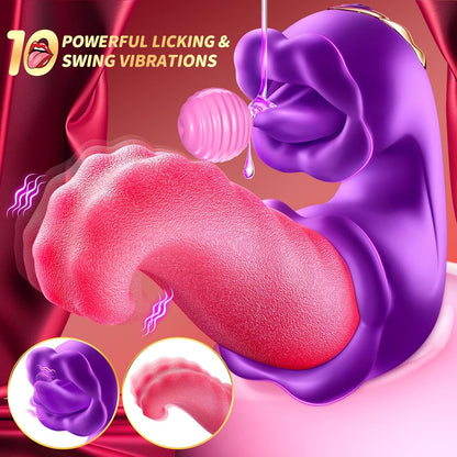 BBoj™ 3-in-1 Women's Vibrator – G-Spot Thrusting & Licking Toy🗽