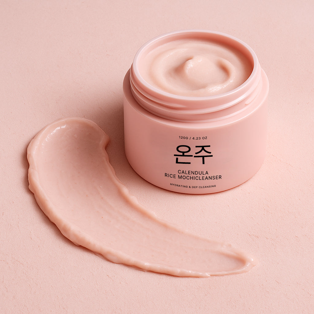 Mochi Cleanser Reset — 🌼 Calendula Fresh calms redness & dryness-🌾 Blue Hyssop Rice targets oil & breakouts-🌹Rosehip Glow brightens dull, uneven skin-🍃Green Rice Detox resets and balances all skin types.