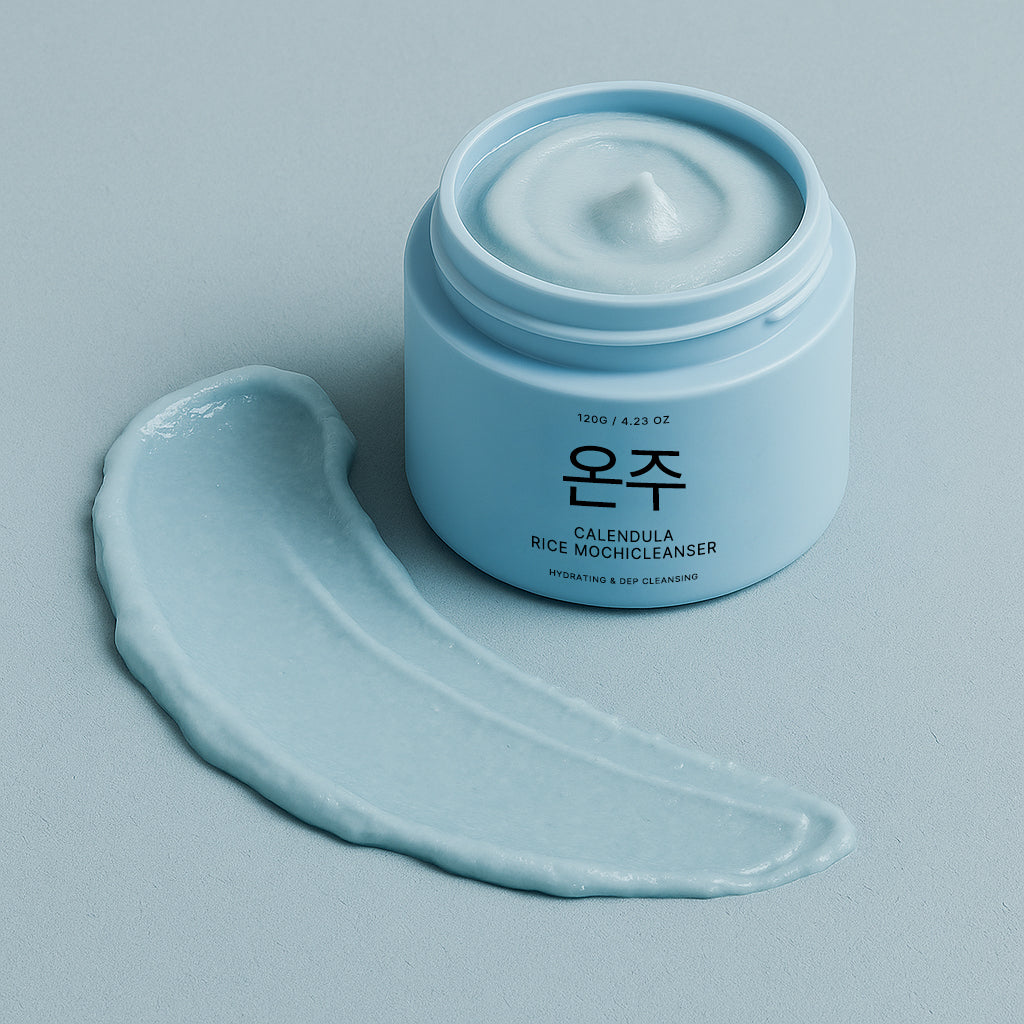 Mochi Cleanser Reset — 🌼 Calendula Fresh calms redness & dryness-🌾 Blue Hyssop Rice targets oil & breakouts-🌹Rosehip Glow brightens dull, uneven skin-🍃Green Rice Detox resets and balances all skin types.