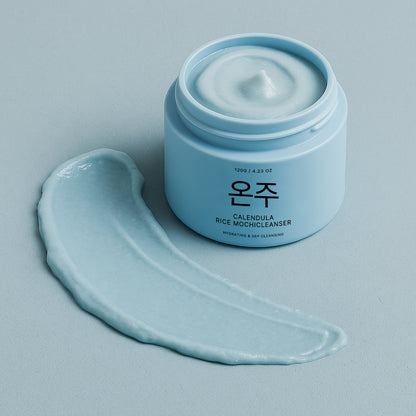 Mochi Cleanser Reset — 🌼 Calendula Fresh calms redness & dryness-🌾 Blue Hyssop Rice targets oil & breakouts-🌹Rosehip Glow brightens dull, uneven skin-🍃Green Rice Detox resets and balances all skin types.