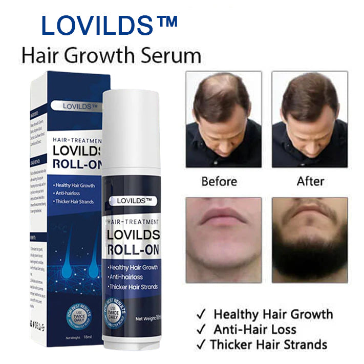 Last Day Promotion 70% OFF - 🔥Put an end to hair loss with LOVILDS™ Rollerball Serum!