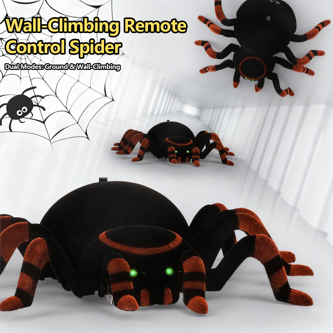 🔥LOVILDS Wall Crawler Gecko - LED RC Toy for Indoor Family Fun & Prank Gifts