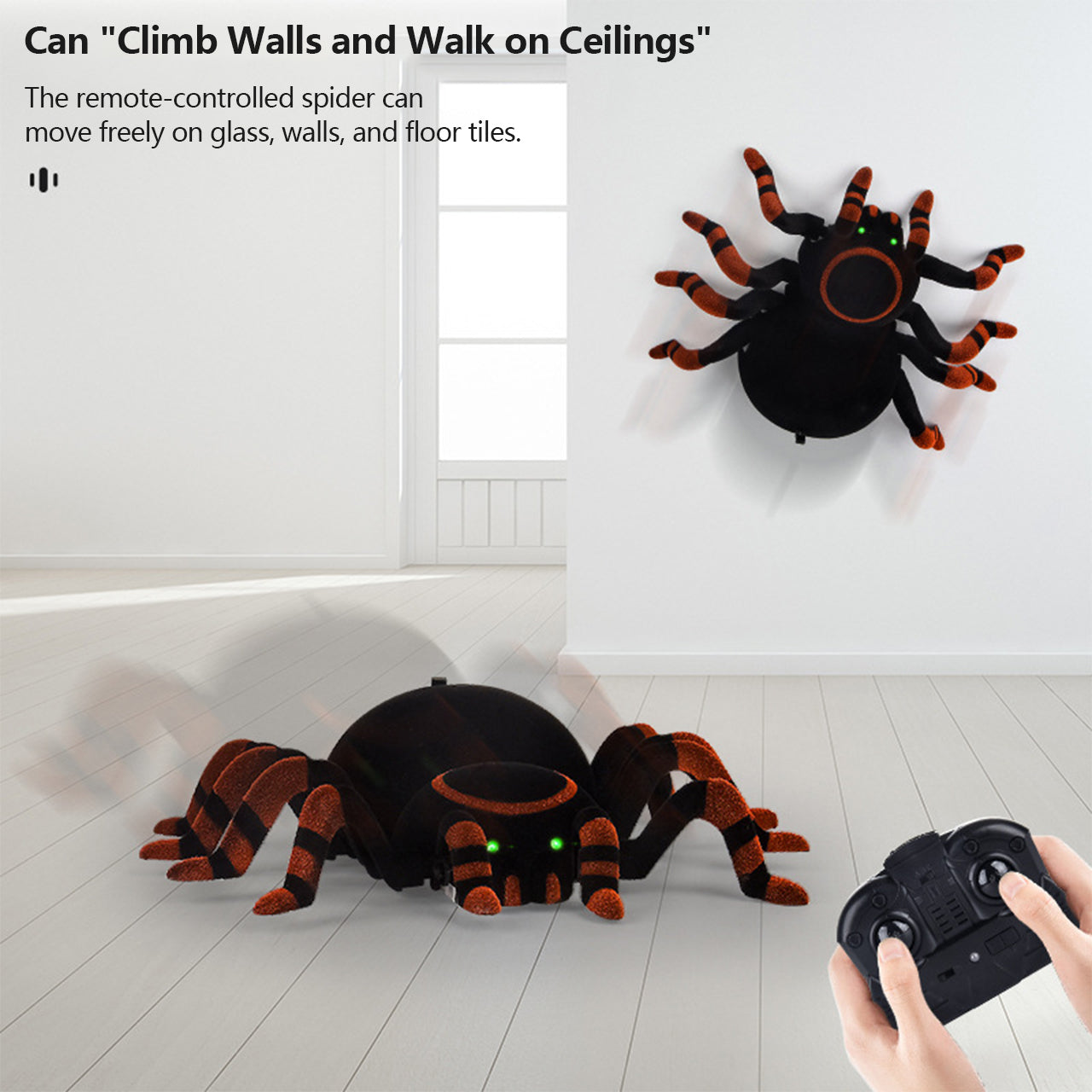 🔥LOVILDS Wall Crawler Gecko - LED RC Toy for Indoor Family Fun & Prank Gifts