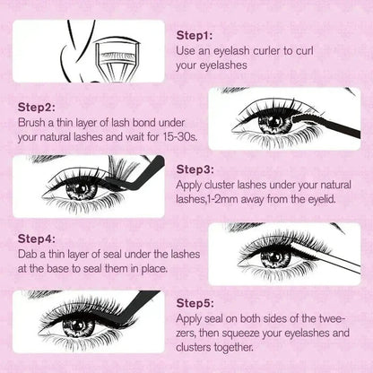🔥Final 3 Hours: 70%OFF🔥Bunny Eyelash Clusters Kit