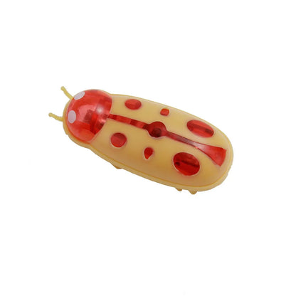Pet Interactive Mini Electric Bug Cat Toy Kitten Escape Obstacle Automatic Flip Toy Battery Operated Vibration Beetle Supplies