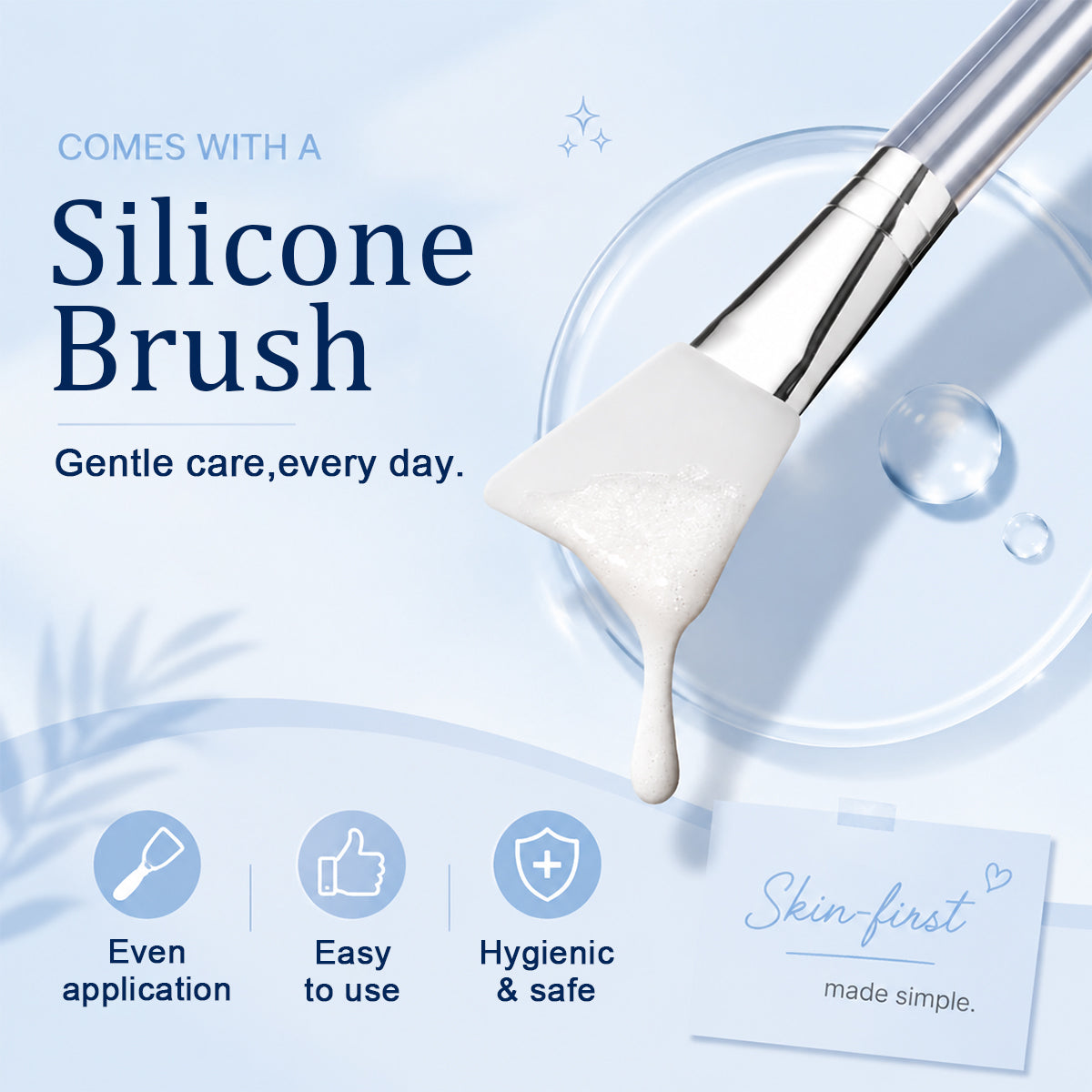 PDRN-Exosome Skinplaning Glaze Mask  with Silicone Brush✨